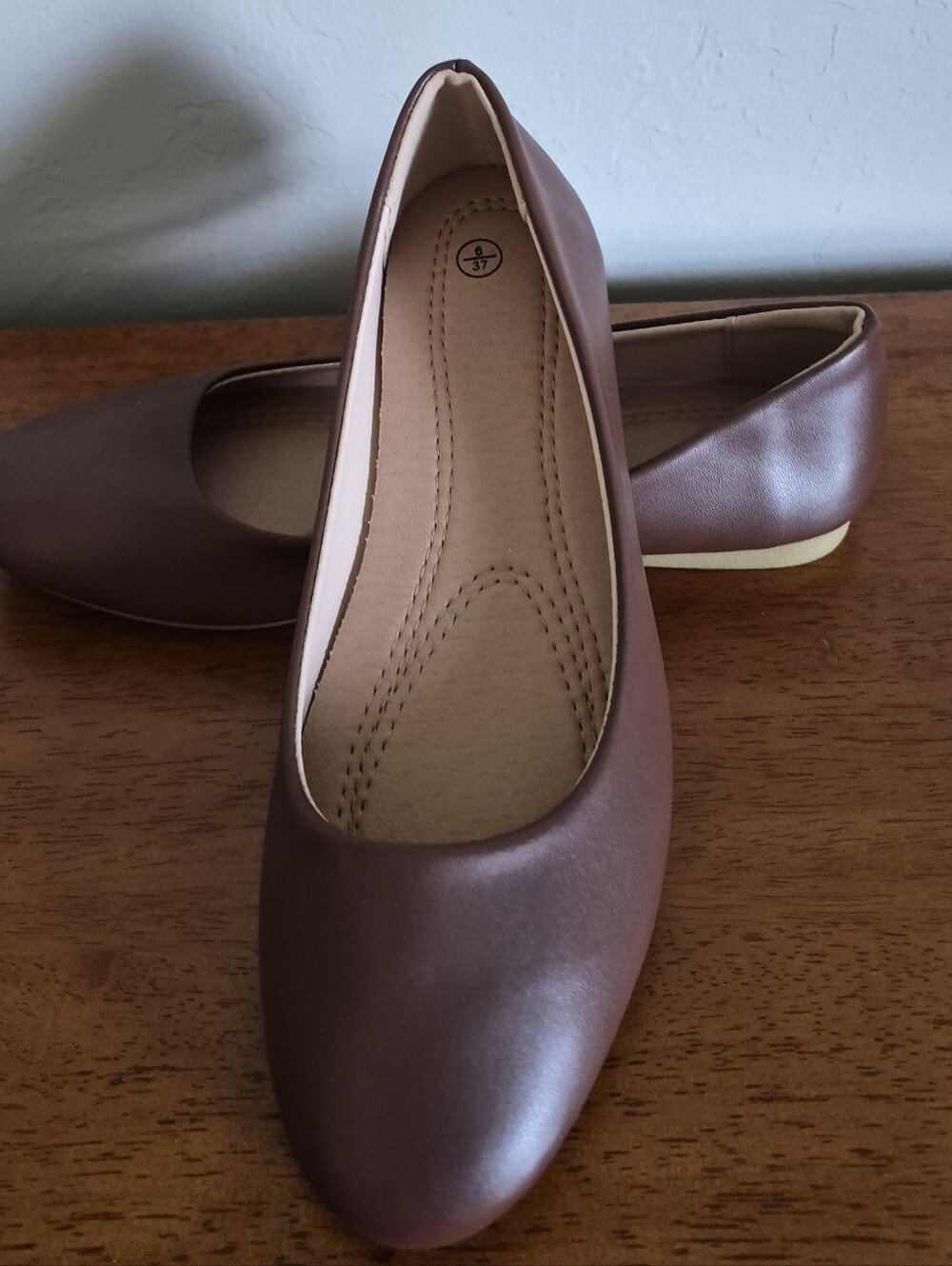 Classic Women's Brown Comfort Ballet Flats
